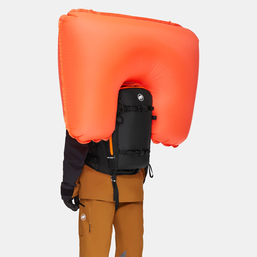 free vest 15 met verwijderbare airbag 3.0 xs-m zwart