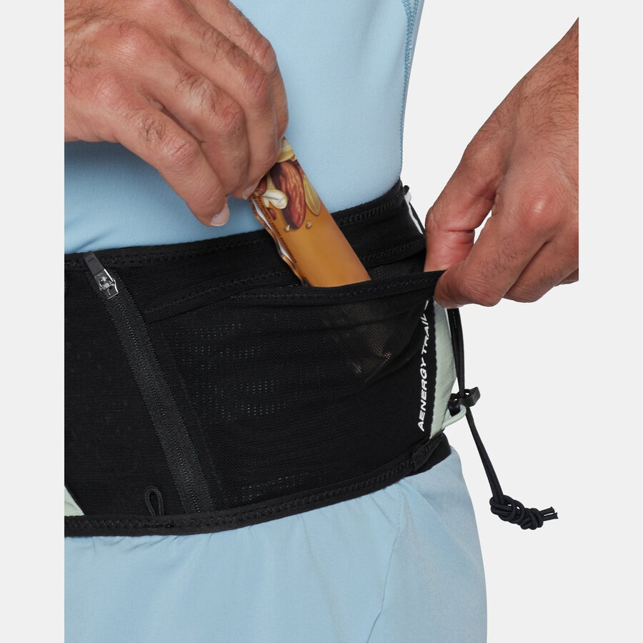 aenergy trail belt zwart-zilver salie